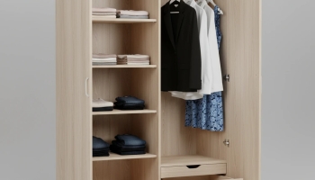 Двухдверные шкафы для небольших комнат