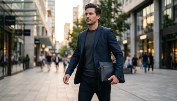 Барсетка чоловіча - шкіряна чи з тканини?