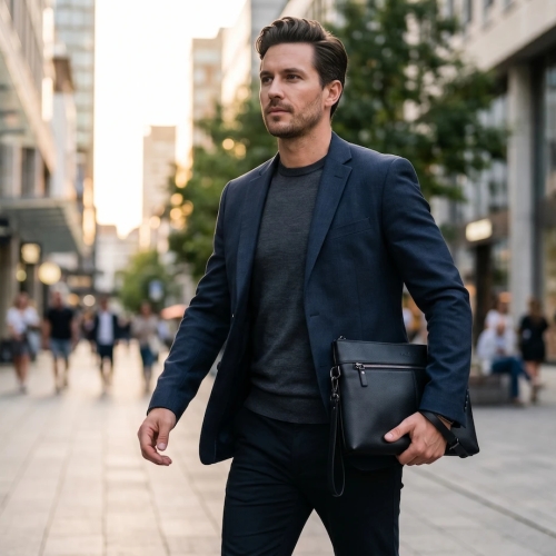 Барсетка чоловіча - шкіряна чи з тканини?