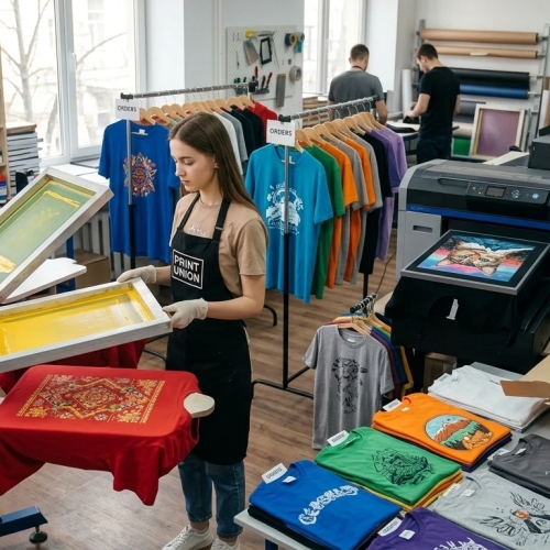 Друк на футболках для бізнесу, реклами та особистих замовлень