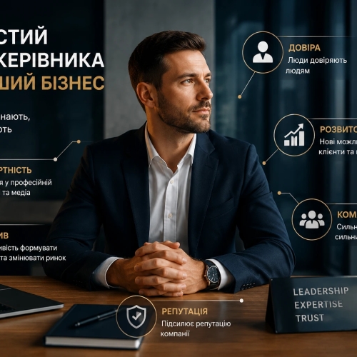 Особистий бренд керівника: як він впливає на розвиток компанії