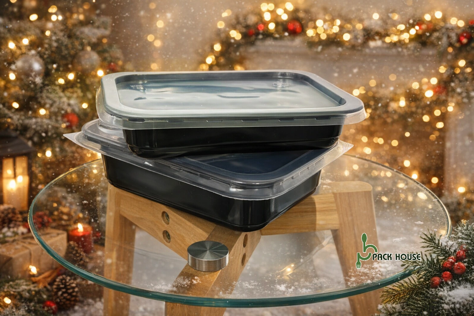 Чорний контейнер — стиль і якість для ваших гарячих страв