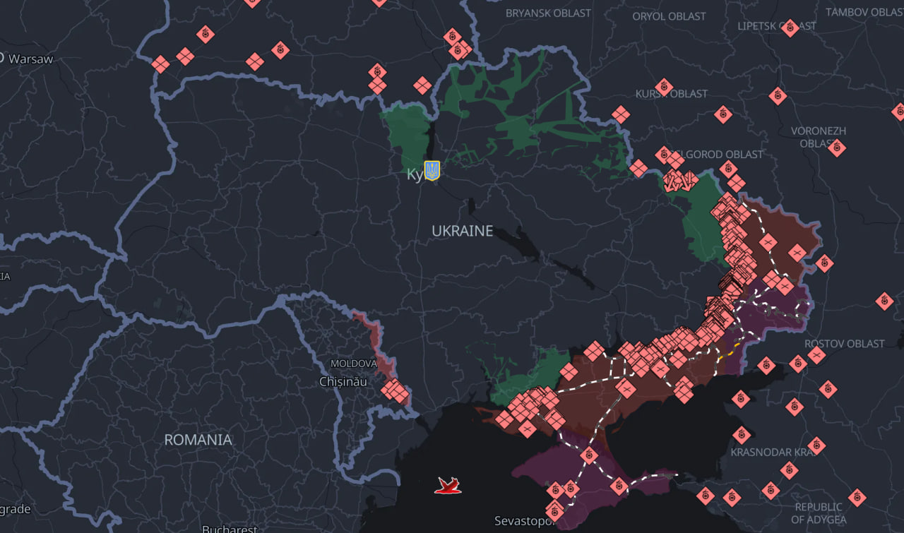 Карта бойових дій в Україні - Deep State